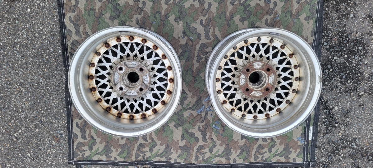 Hoshino Racing IMPUL インパル PROー MESH 15インチ 8J-5 PCD114.3 4H 。旧車 などに IMPUL インパル HOSHINO メッシュ TEAM G5