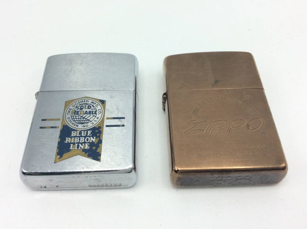 JJ30♪＜2点セット＞火花確認済み ZIPPO ジッポ ライター 喫煙具 