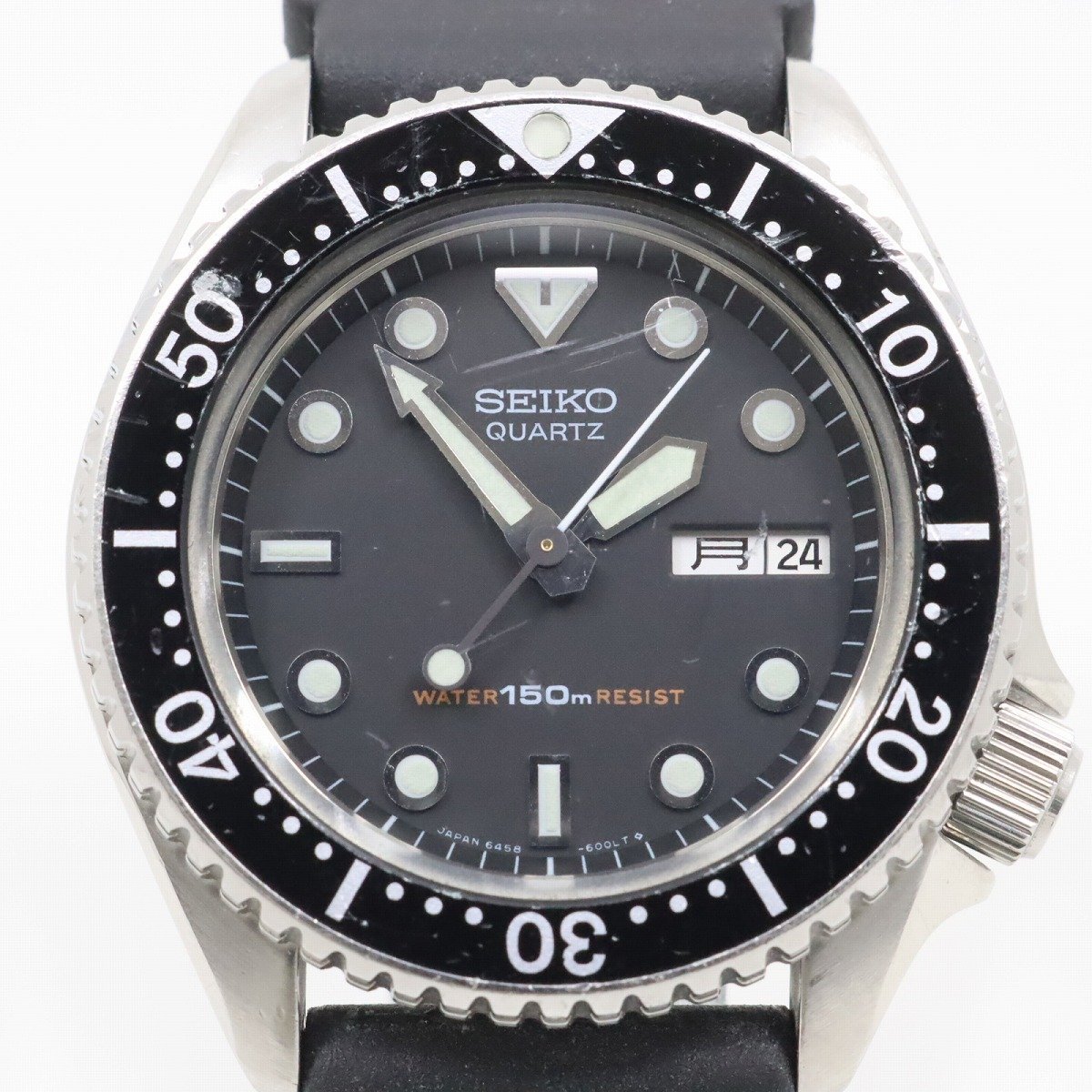 B9/20-27 AF44】☆SEIKO/セイコー ダイバー 150m 6458-6000 クオーツ