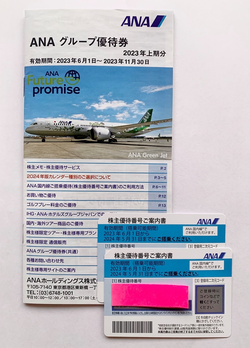 ANA 株主優待券 2枚 2024年5月31日まで 【公式通販】
