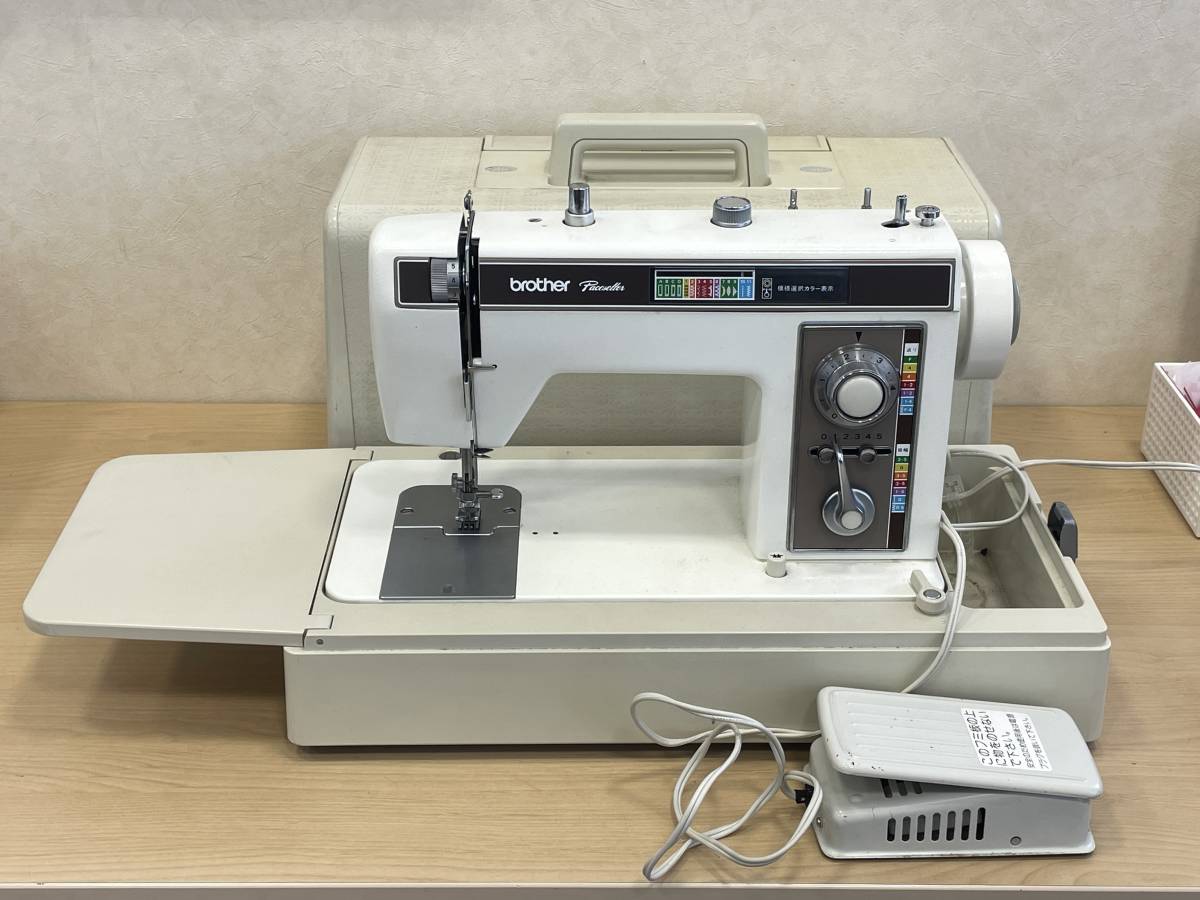 1円 ～ 【針動作OK】 BROTHER Pacesetter ブラザー ペースセッター 足踏みミシン ケース付き 手芸 ハンドクラフト