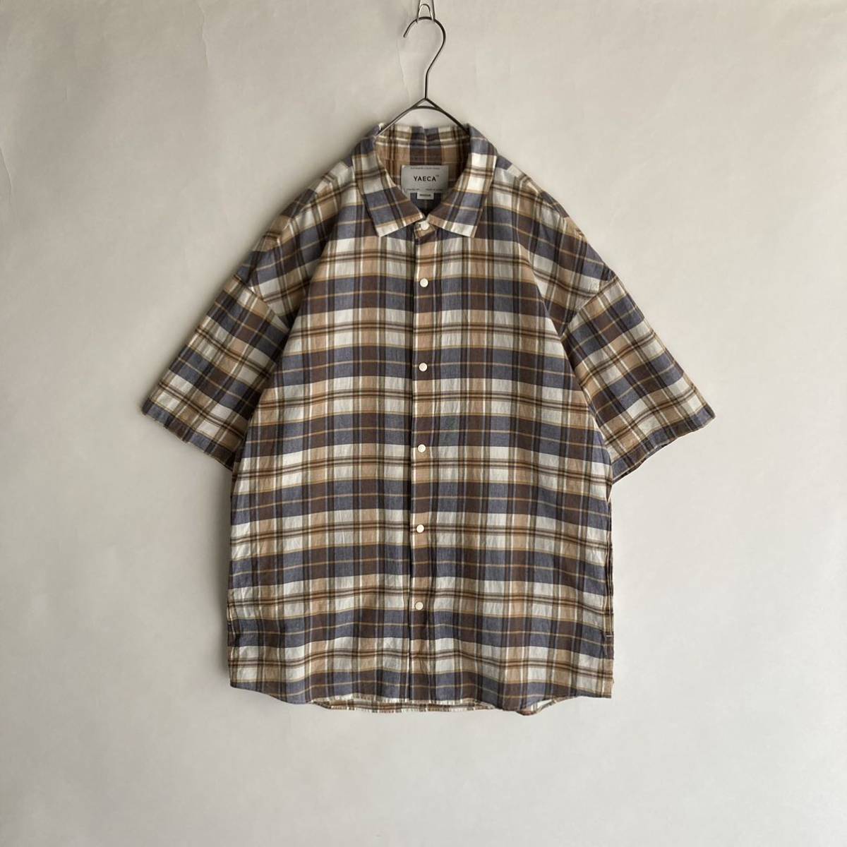 美品】YAECA COMFORT SHIRT EXTRA WIDE 日本製 ヤエカ コンフォート 