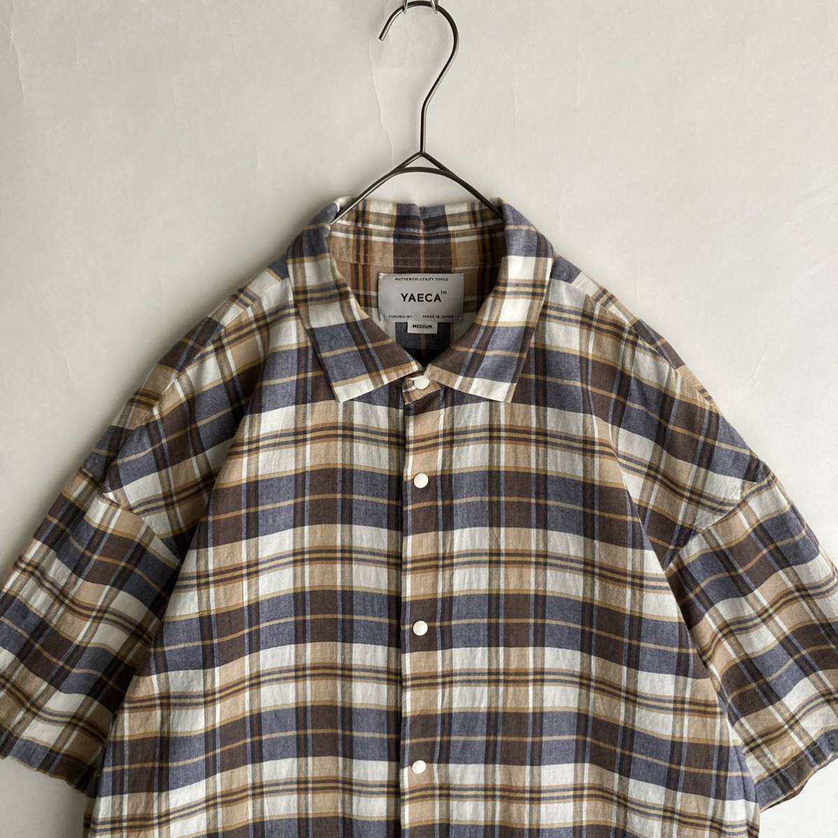 美品】YAECA COMFORT SHIRT EXTRA WIDE 日本製 ヤエカ コンフォート 