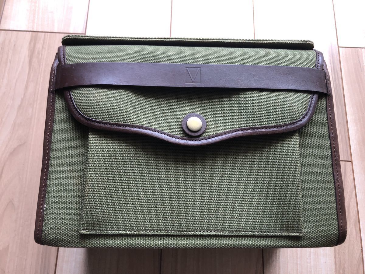 benheil フロントバック・ショルダーストラップ付き　/ カーキグリーン