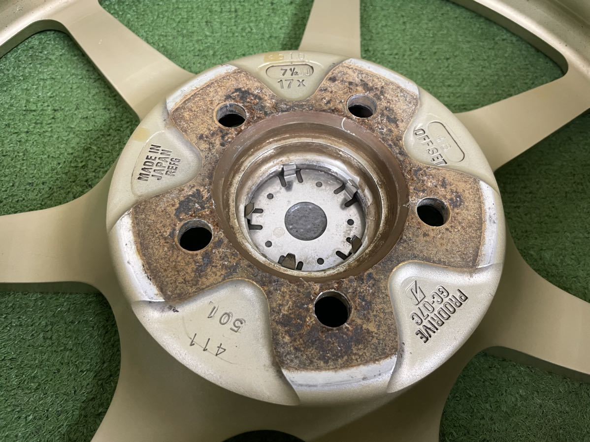PRODRIVE プロドライブ GC-07C BS製 17インチ 100/5H 17×7.5J + PRODRIVE プロドライブ GC-07C BS製 17インチ 100/5H 17×7.5J +