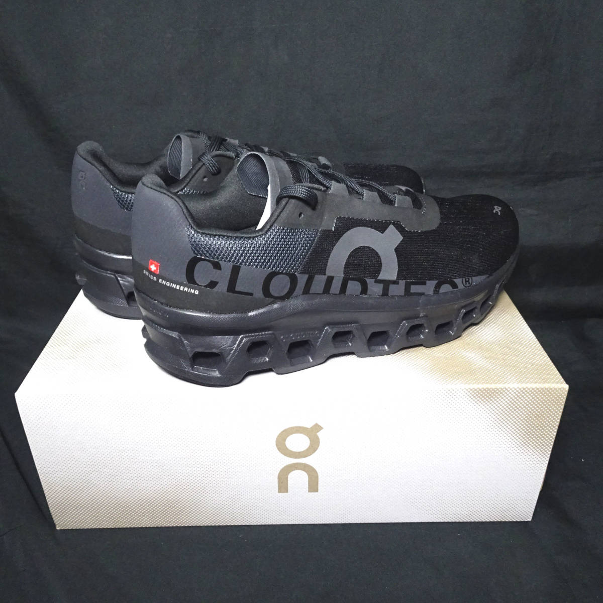 On オン Cloudmonster クラウドモンスター BK ブラック メンズ26.5cm 