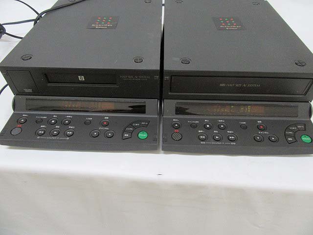 日立 8㎜ VHS ビデオデッキ VT-BS58 / VT-F55 2点セット ジャンク品(8 