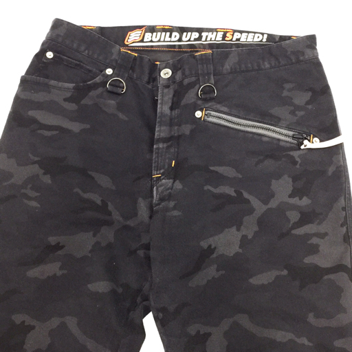 ヒョウドウ サイズ 32 スポーツデニムパンツ ジップフライ カモフラ