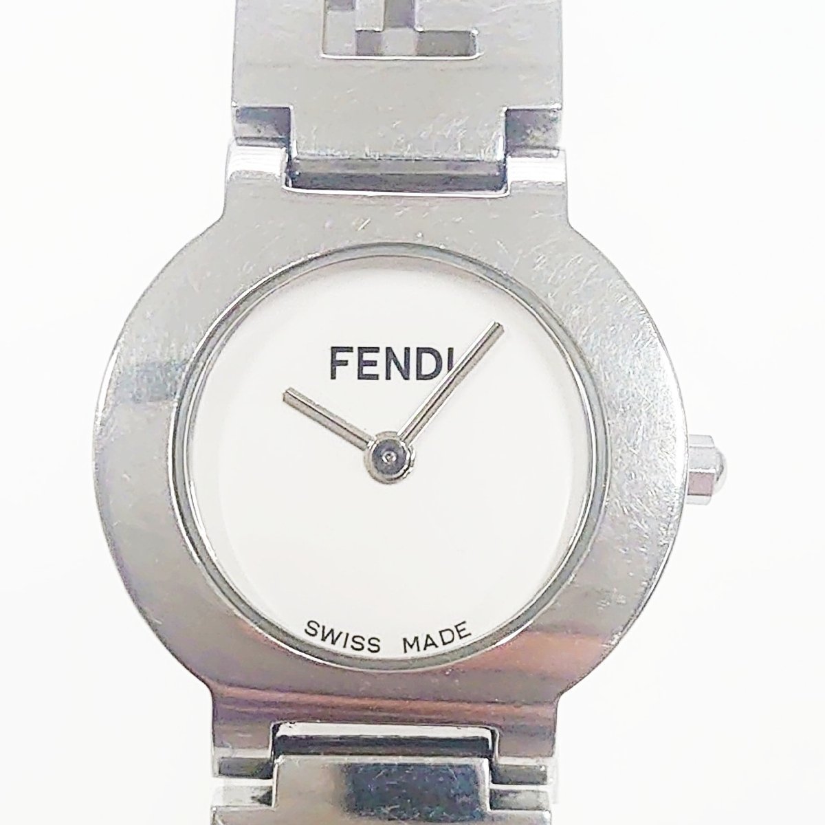 1円スタート】FENDI フェンディ 3050L オロロジ SS ホワイト文字盤 
