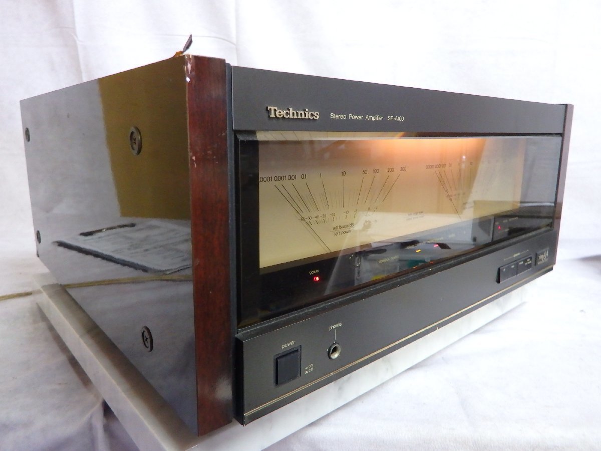 TECHNICS...アンプ！ お得，品質保証 ○K【ジャンク】Technics テクニクス パワーアンプ SE-A100