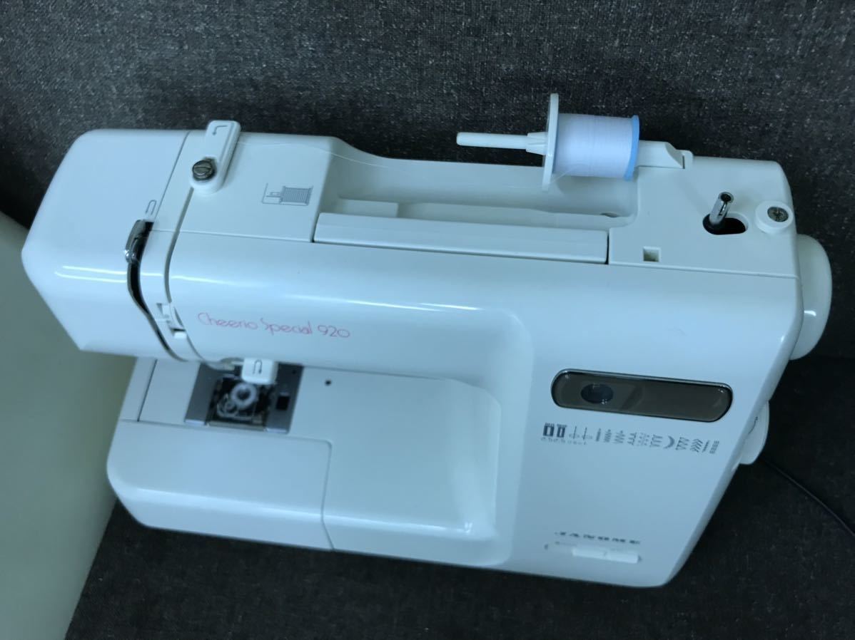 厚地JANOME家庭用電子ミシンCheerio Sp 920 整備品