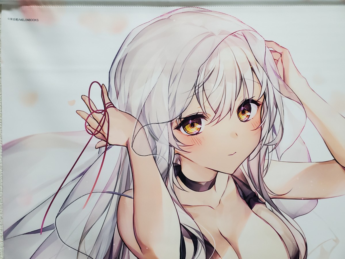 Z47/ 米白粕 美少女 ランジェリー グッズ イラスト B2タペストリー 