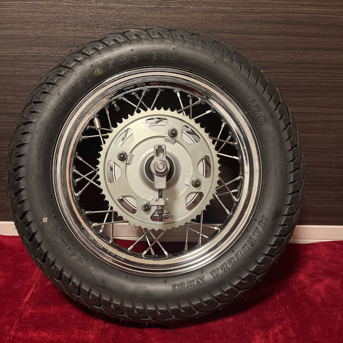 DS250 ドラッグスター250 VG05J リアホイール レストア 組み換え 流用