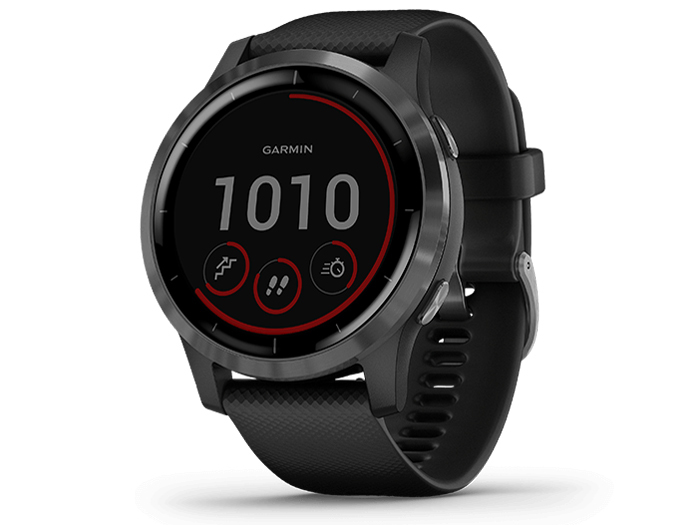 ◆新品 GARMIN ガーミン GPSスマートウォッチ vivoactive4 Black/Slate【010-02174-17】 [音楽/運動/通知/ストレス/睡眠/Suica] 保証付 1点