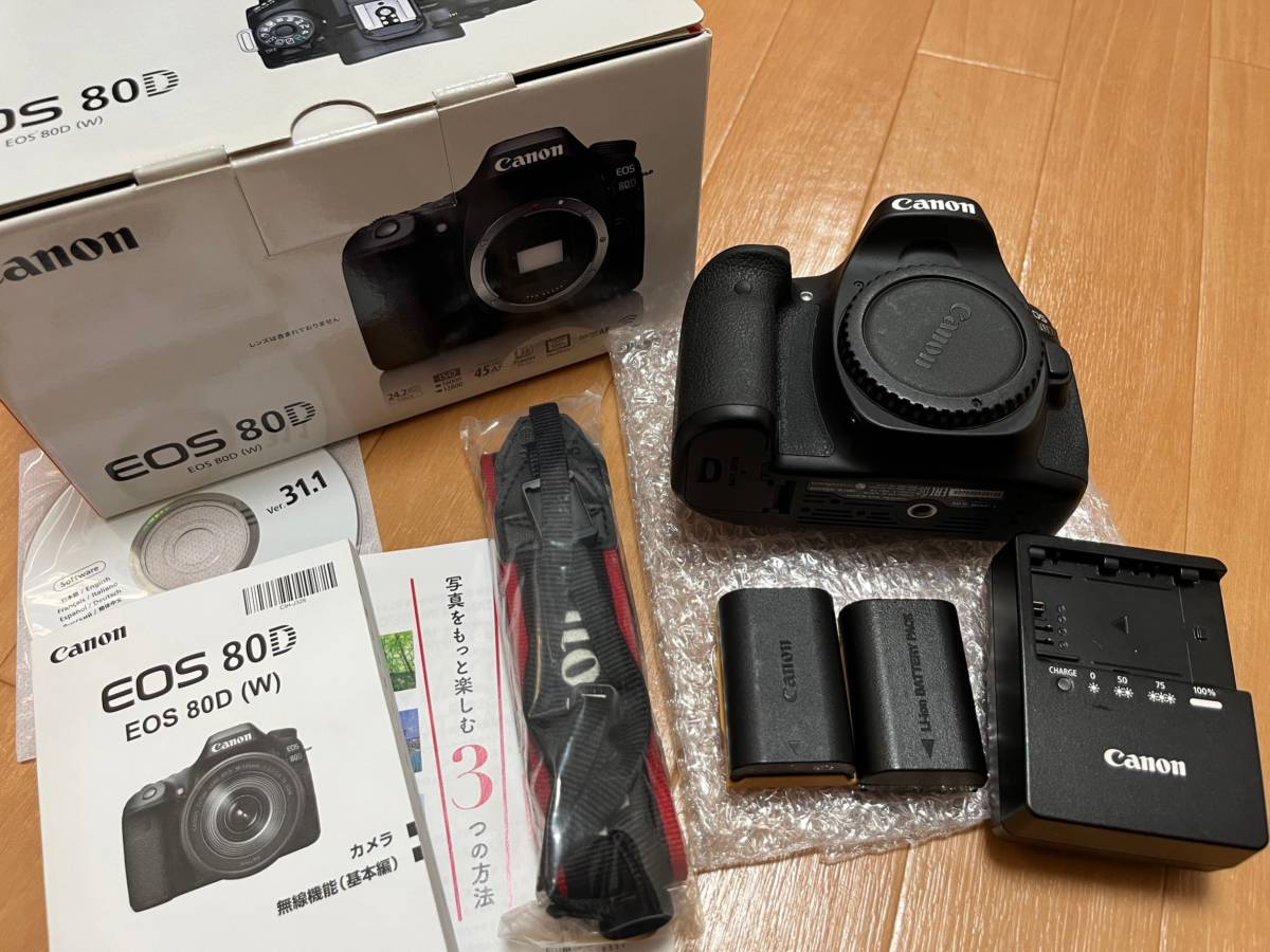 Canonキヤノン EOS 80D ボディ 箱付属品込 美品 【公式通販】