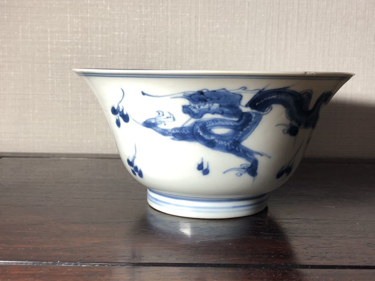 倉庫整理品中国古美術 清時代五彩花卉文茶碗大清光緒年製在銘⁄BL