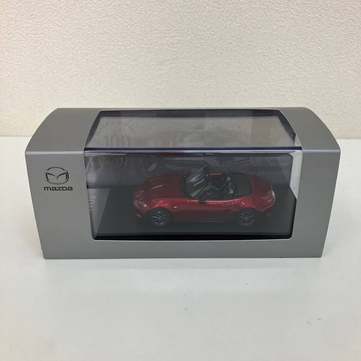 【TS0521】マツダ MAZDA ロードスター MXー5 1/43 赤 レッド 100周年 ミニカー メーカー特注 コレクション ディーラー特注？スポーツカー_1