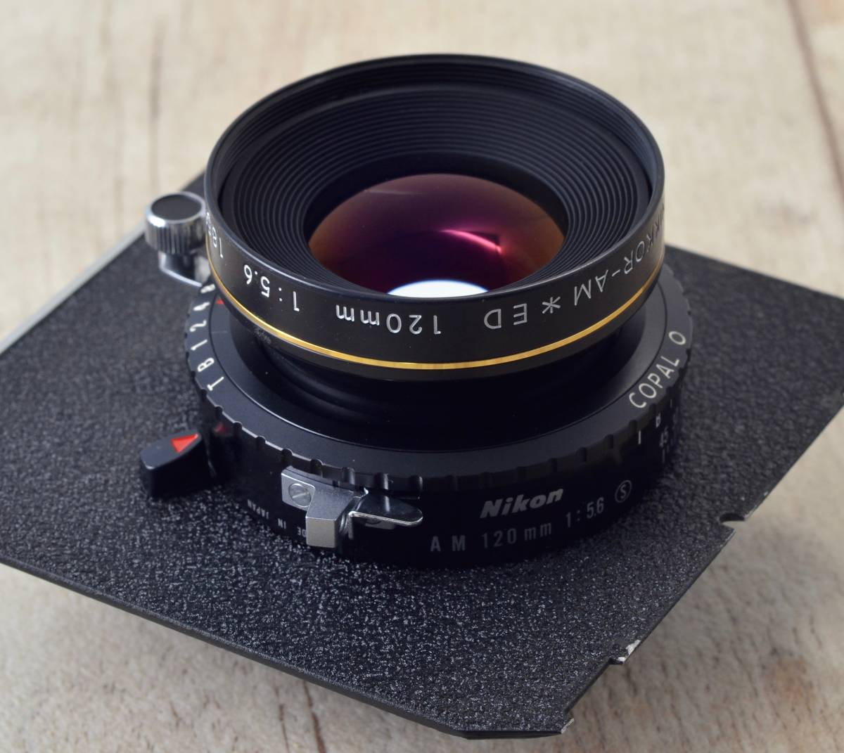 ニコン大判用 NIKKOR-AM *ED 120mm F5，6 （接写専用レンズ) 120mm ED F5.