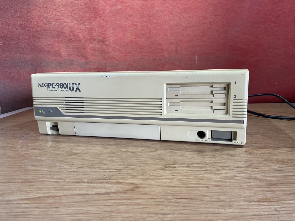 ①NO.B/ NEC PC-9801UX / PC98シリーズ 年代物パソコン 通電は確認済み