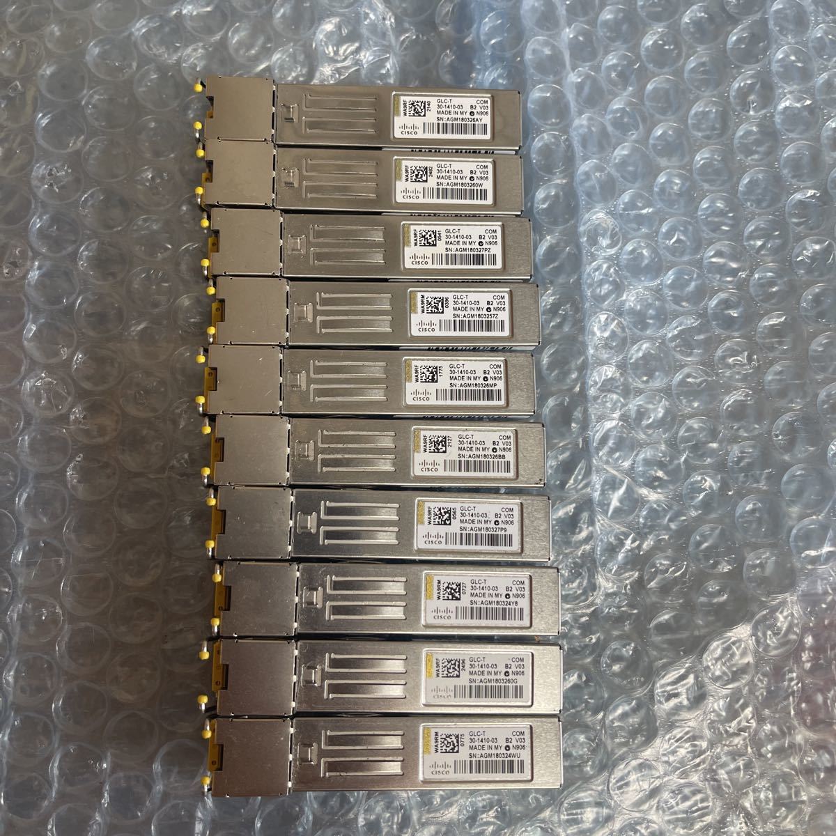 19-07)Cisco GLC-T SFPモジュール 30-1410-03中古 シスコ 10個セット