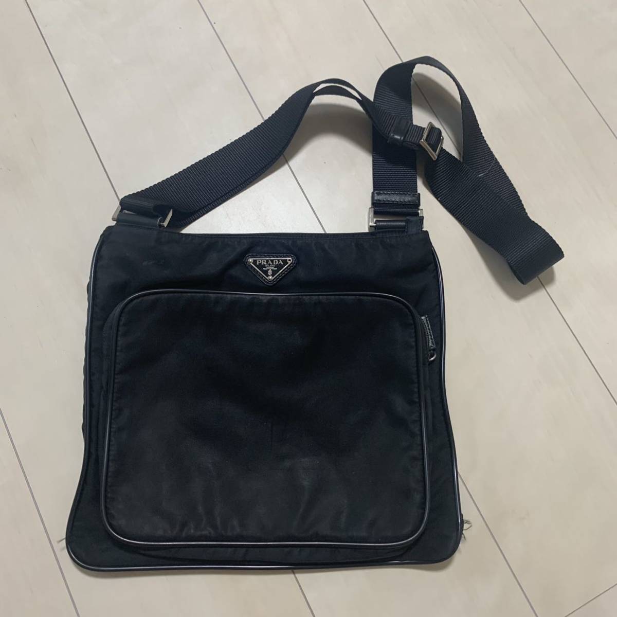 1円スタート！ プラダ PRADA ナイロンリュック 黒リュック ブラック