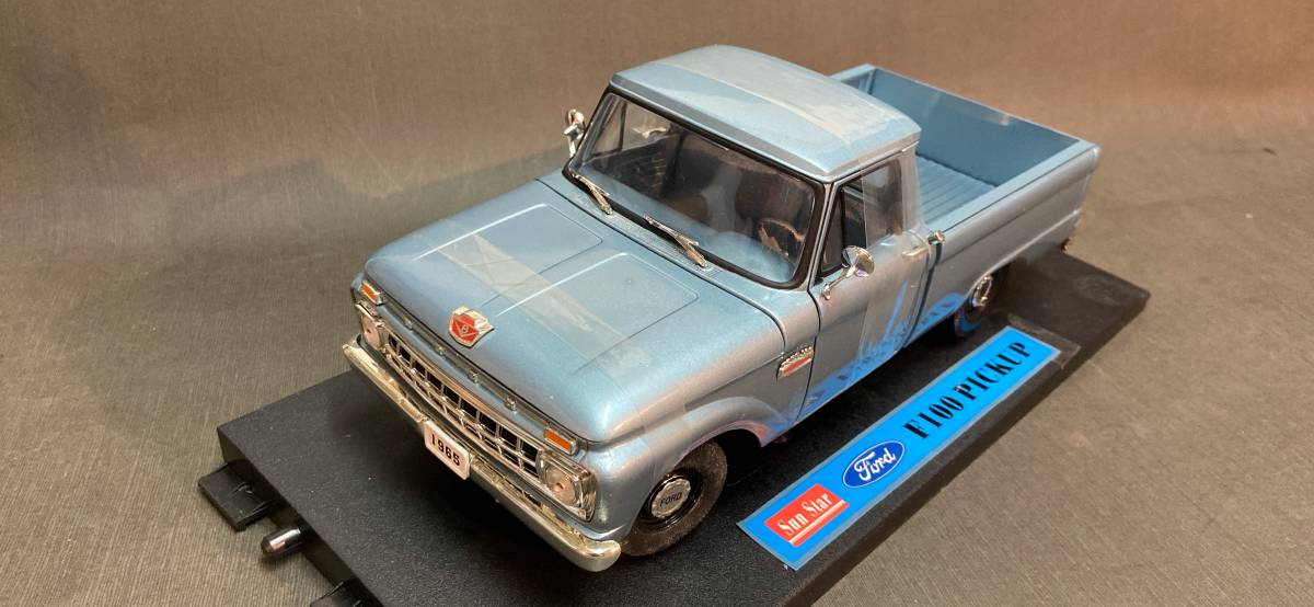 ☆★☆ 　サンスター　1／18 フォードF100 1965 ピックアップ　ブルー　　　　☆★☆