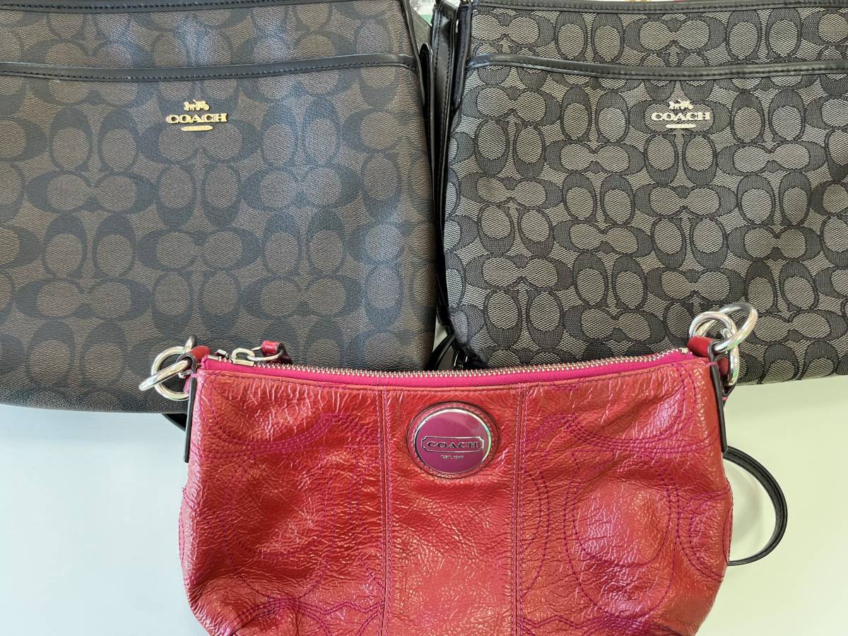 COACH コーチ バッグ 3点 まとめ シグネチャー ショルダーバッグ 