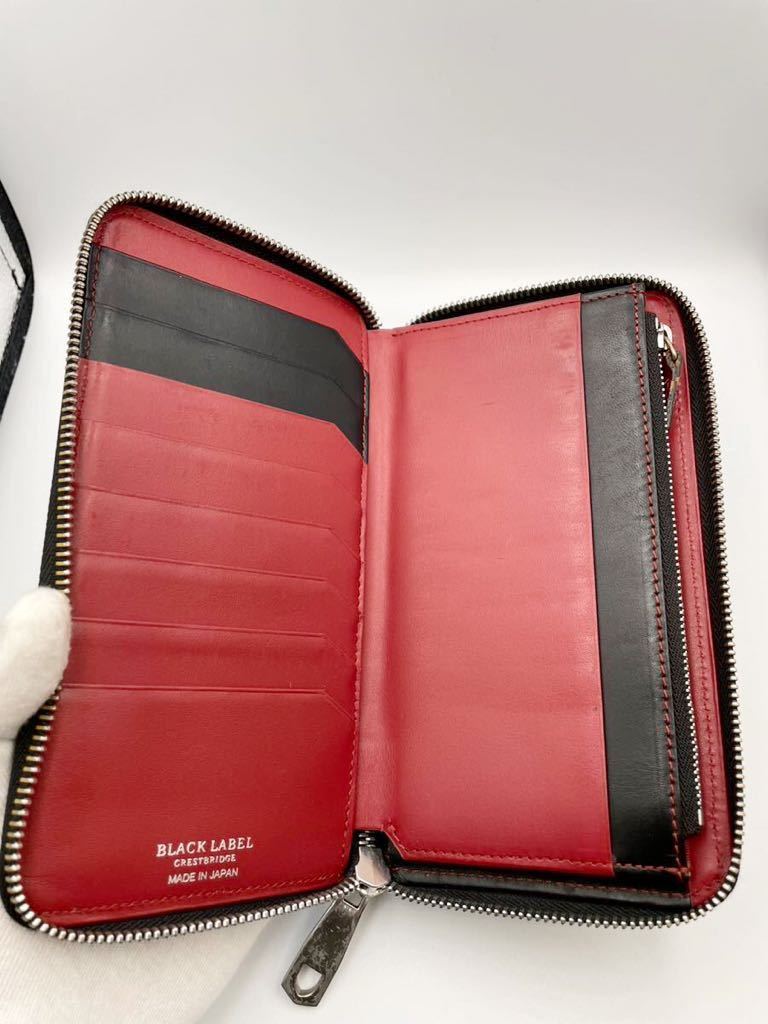 未使用✨ブラックレーベルクレストブリッジ 長財布 レザー ノバ  