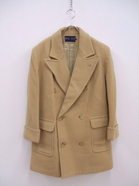 RALPH LAUREN インパクト21時代 ウール ダブルチェスターコート ベージュ ラルフローレン 2-0113A 188251
