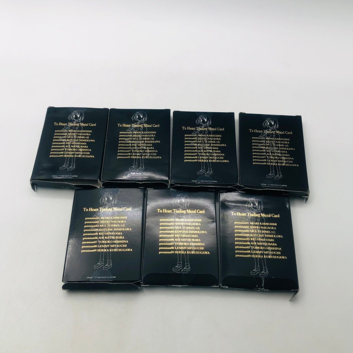 中古品 To Heart メタルカード METAL CARD 24GP VERSION 6種7点セット