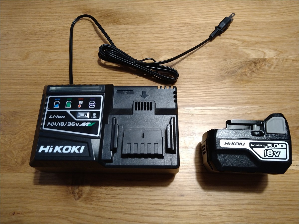  ハイコーキ HiKOKI 18V5.0Ahバッテリー 14.4ｖ 18ｖ 36ｖ対応充電器セット(電動工具セット)｜売買されたオークション情報、yahooの商品情報をアーカイブ公開 - オークファン 電動工具セット