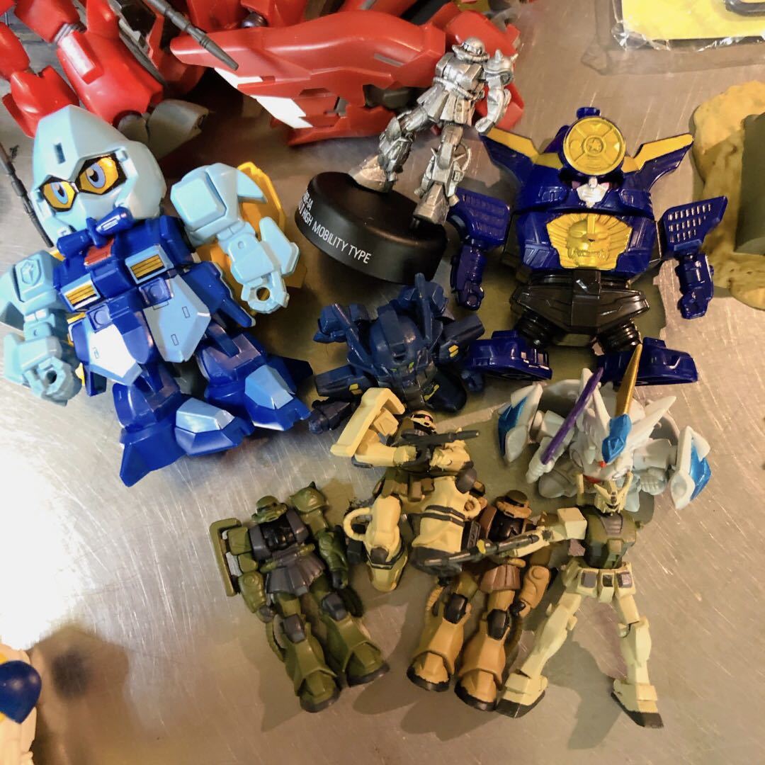 大量】ジャンク 機動戦士ガンダム ミニフィギュア グッズなどまとめて