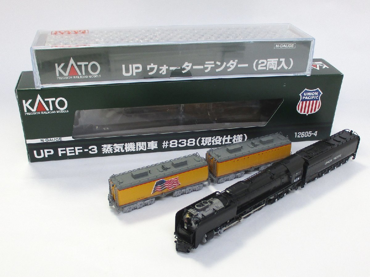 KATO 12605-4+10-706-3 UP FEF-3 #838（現役仕様）+ウォーターテンダー 2点まとめて【A'】pxn052414