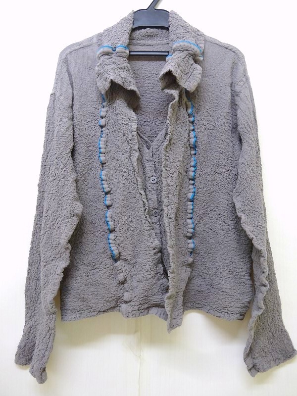 ISSEY MIYAKE me イッセイミヤケミー シワデザインカーディガン MI42FO342 PLEATS PLEASE プリーツプリーズ