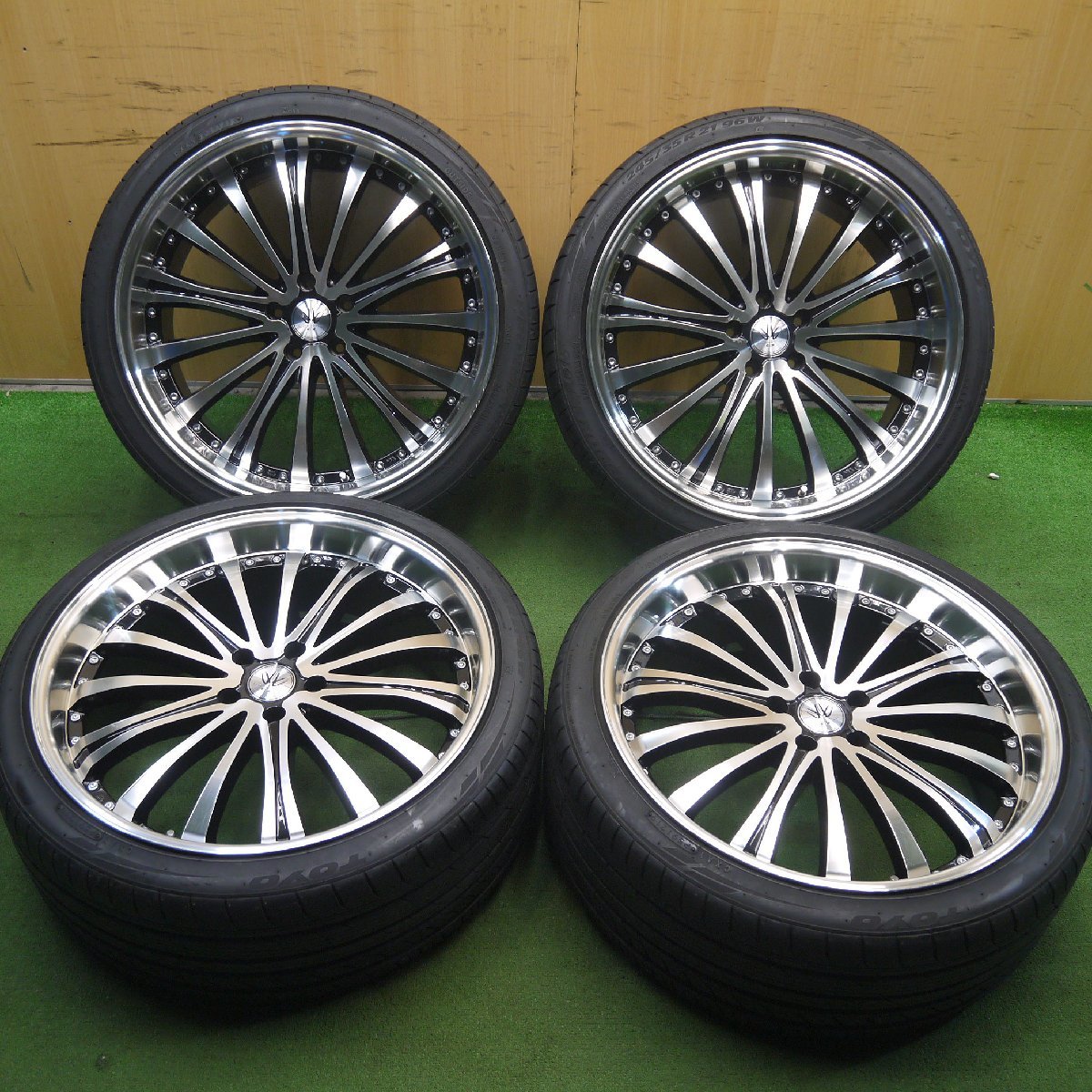バリ溝！19年！キレイ！ほぼ10分★LOXARNY EX BADX 245/35R21 トーヨー プロクセス C1S 21インチ PCD114.3/5H ロクサーニ★