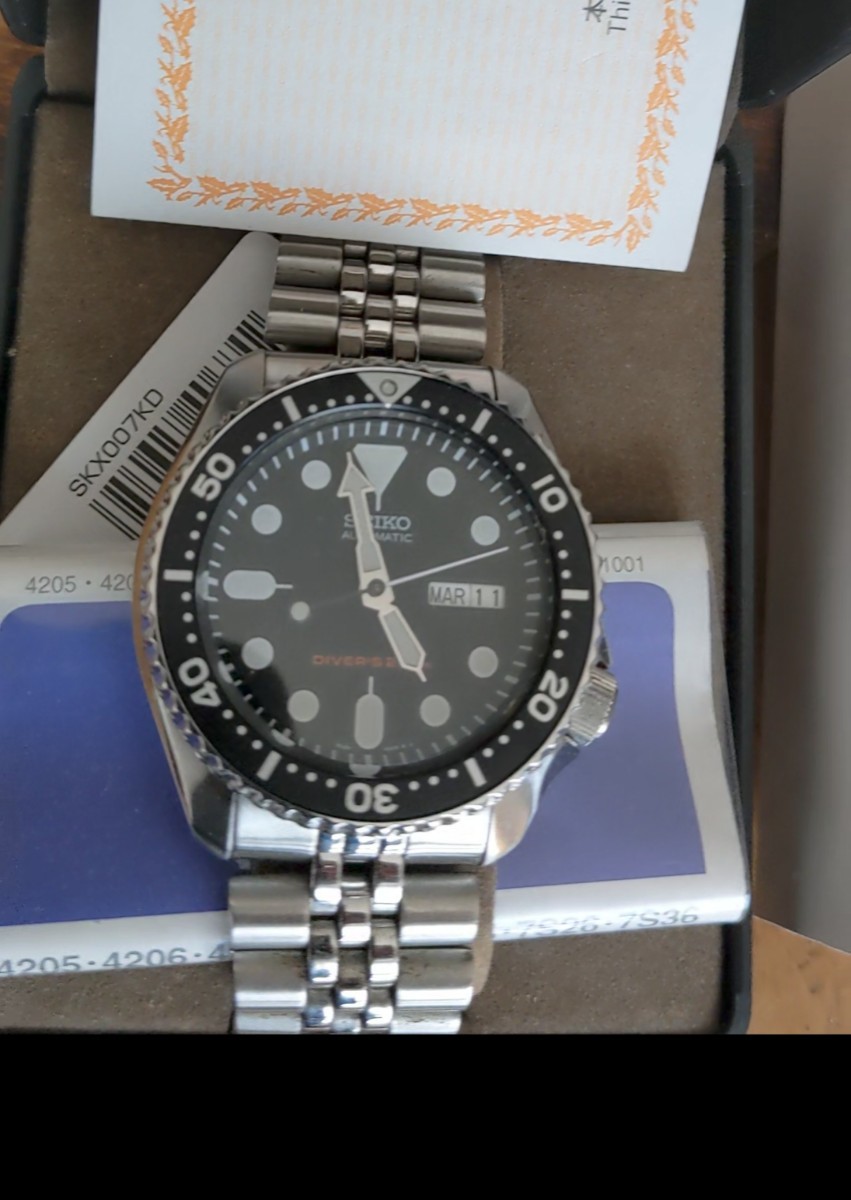 SEIKO セイコーダイバー SKX00K2 美品 中古