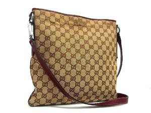 【美品】GUCCI グッチショルダーバッグ ボディバッグ GGキャンバス GGキャンバス GUCCI グッチ GGエムブレム スーパーミニバッグ クロス
