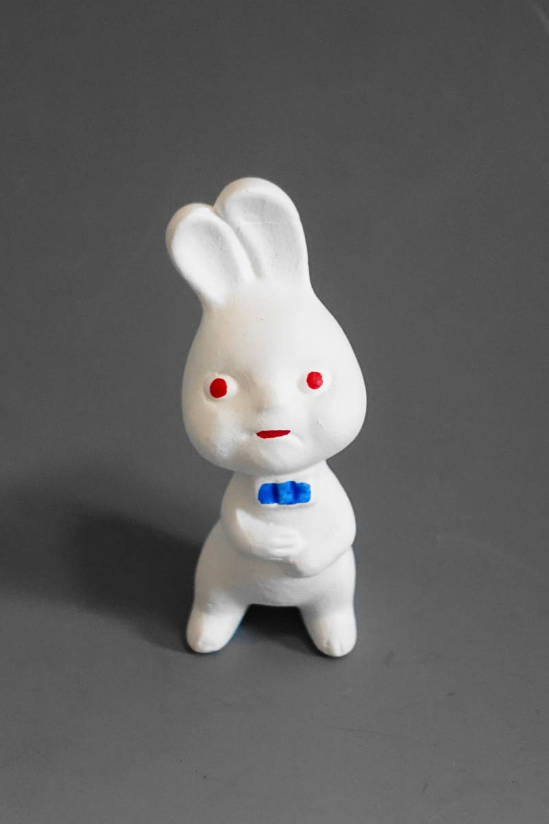★エスエス製薬★ピョンちゃん★ソフビ★陶器★素焼き★10匹★ エスエス製薬 ピョンちゃん 陶器製人形 素焼 ペットウサギ／うさぎ