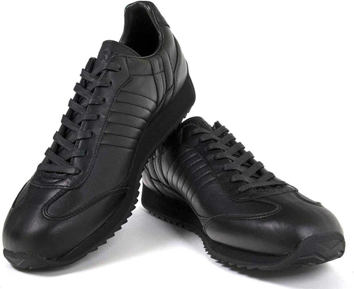 日本製　パトリック　マラレイン　ブラック 　37　　23.5ｃｍ（目安）　防水スニーカー　レザー