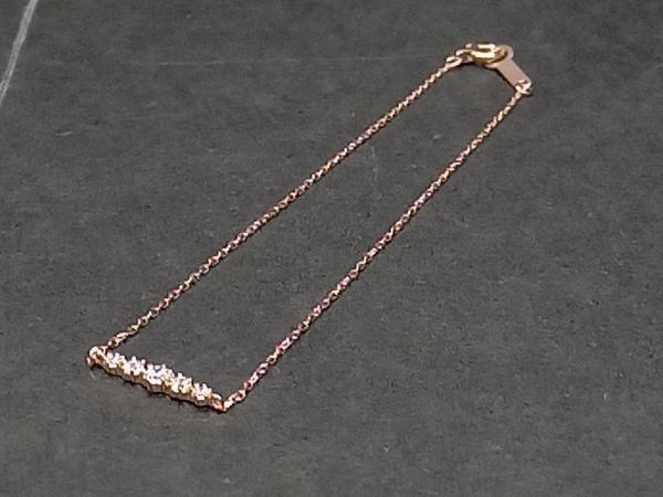【4℃/K10】ブレスレット 約16.5cm 約0.6g 貴金属 中古