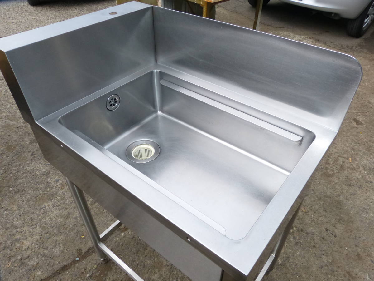 ☆ ステンレス 1槽シンク 流し台 750×480mm 和歌山県紀の川市