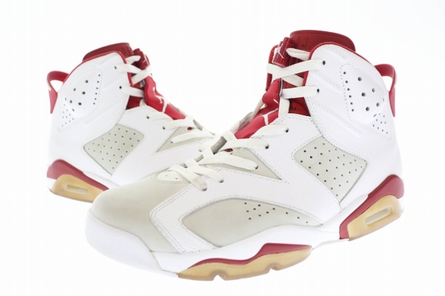 ナイキ NIKE AIR JORDAN 6 RETRO ALTERNATE エア ジョーダン レトロ オルタネイト 384664-113 28.5 ホワイト レッド ブランド古着ベクトル