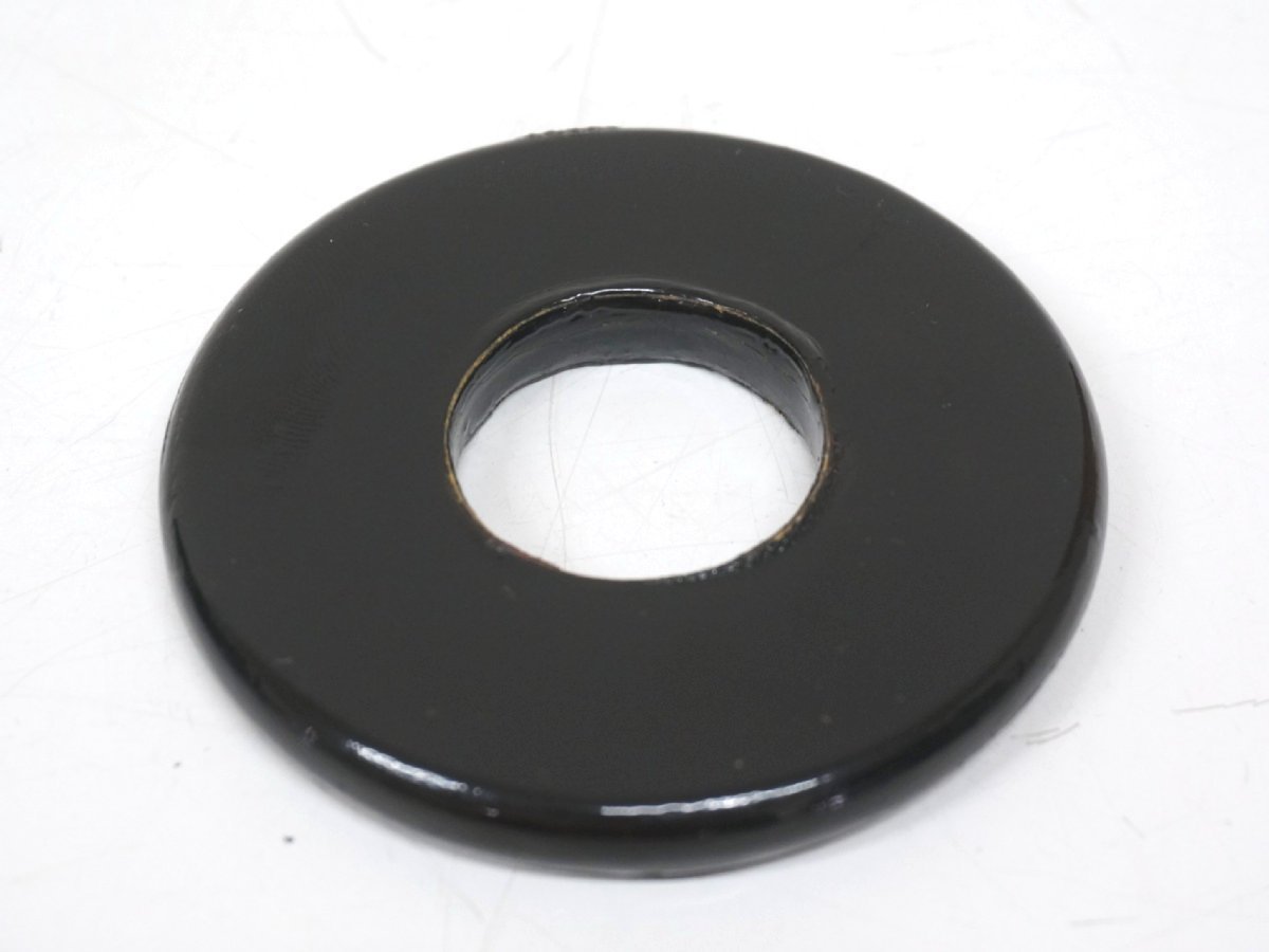 s6077◇鮫革鍔◇黒◇竹刀用◇内径約30mm◇ツバ◇剣道◇クリックポスト