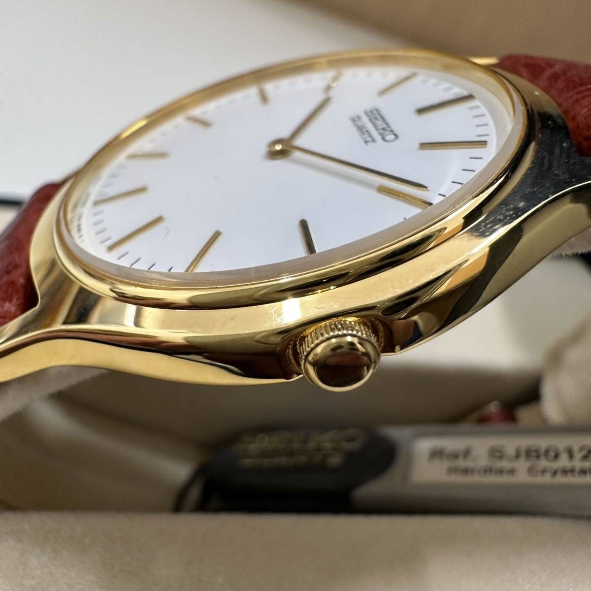 TK0607】SEIKO セイコー Ref.SJB012P? V700-8A10 腕時計 ゴールド 