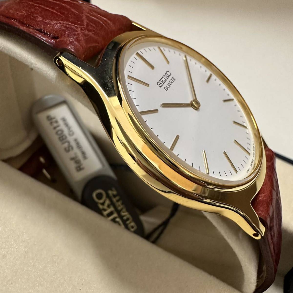 TK0607】SEIKO セイコー Ref.SJB012P? V700-8A10 腕時計 ゴールド 
