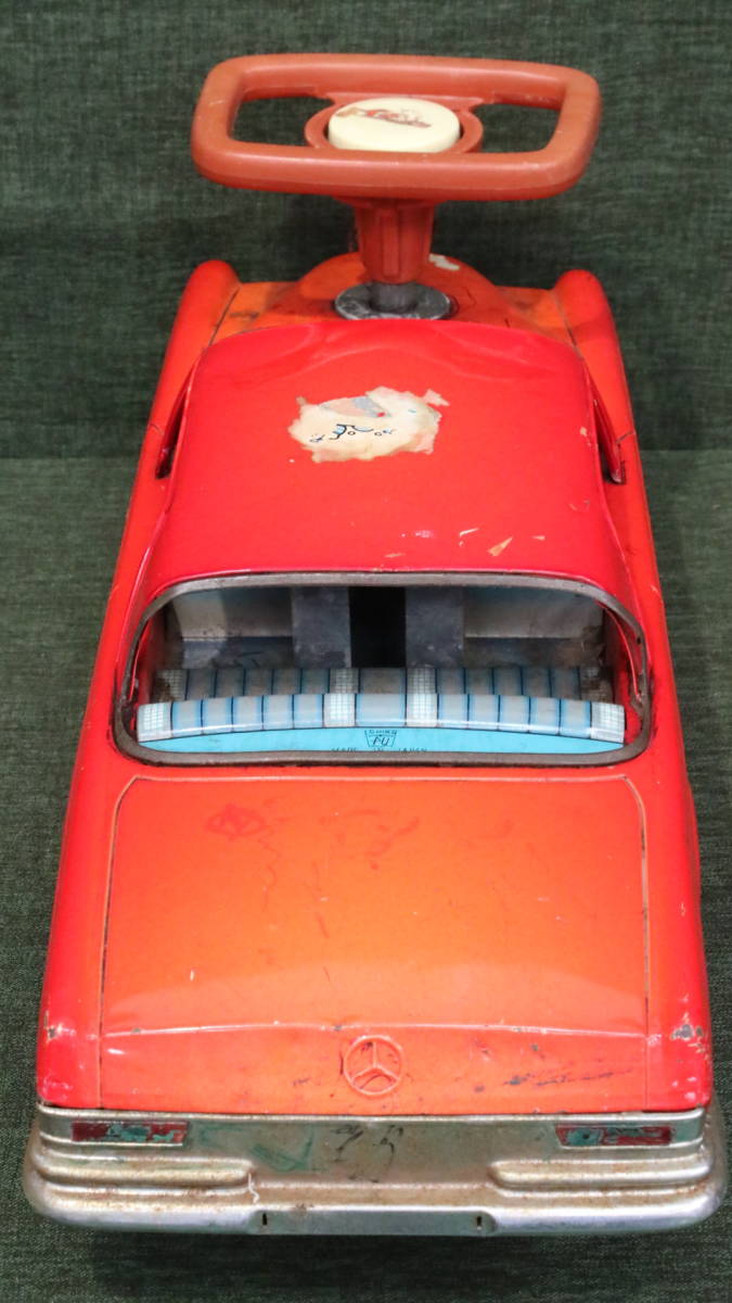 あ//A5273 【昭和レトロ】 イチコー メルセデスベンツ ブリキ 乗用玩具