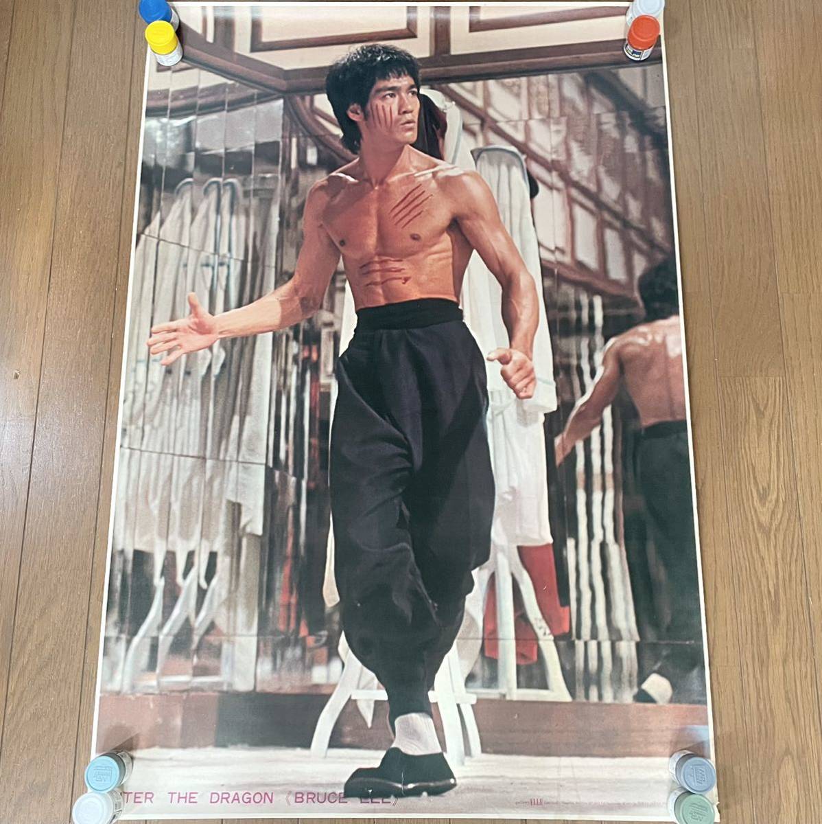 燃えよドラゴン B2ポスター ENTER THE DRAGON ブルースリー 燃えよドラゴン ポスター 鏡の部屋 B2超 92.5×63.0