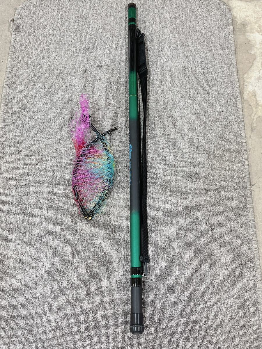 中古 スズミ SUZUMI SZM サイボーグ 磯玉網 630 全長約6.3m 仕舞約1.12  