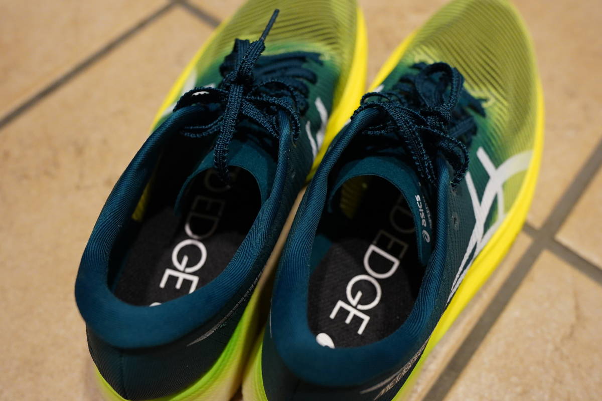 ASICS/アシックス メタスピードエッジプラス グリーン×イエロー 25.5 
