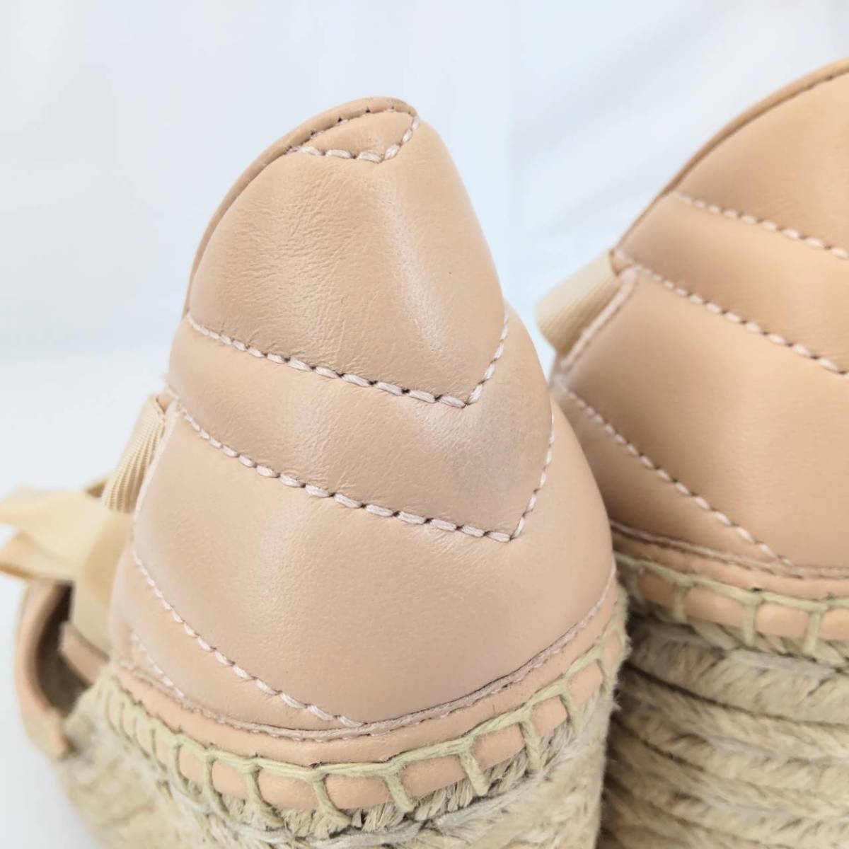 No.6572【GUCCI】グッチ GGマーモント レースアップ エスパドリーユ  